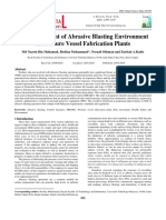 Risk Assessment of Abrasive Blasting Environment in Pressure Vessel Fabrication