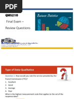 QMS210-Final Exam Review