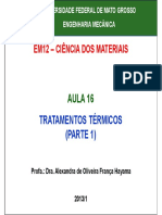 Aula 16 - Tratamentos Termicos Parte 1