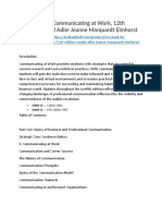 Test Bank For Communicating at Work 12th Edition Ronald Adler Jeanne Marquardt Elmhorst