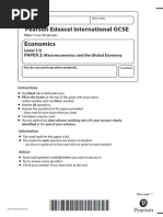 Paper 2 Edexcel Economics IGCSE Mock 03