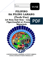 APPLIED 1112 Filipino-sa-Piling-Larang-Tech-Voc q3 CLAS4 Flyer-Leaflet-Promotional-Materials v3 - MAJA JOREY DONGOR