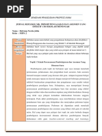 Jurnal Refleksi - MK Prinsip Pengajaran Dan Asesmen I