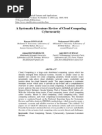 A Systematic Literature Review of Cloud Computing Cybersecurity