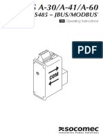 Rs485 - Jbus/Modbus: Operating Instructions