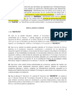 Convenio de Colaboración en Materia de Residencias Profesionales Por Empresa