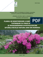 Plan Monitoring Tufarisuri de Pinus Mugo Si Rhododendron