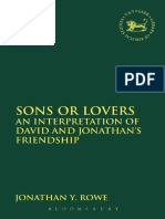 (Library Hebrew Bible - Old Testament Studies 575) Jonathan Y. Rowe - Sons or Lovers. An Interpretation of David and Jonathan's Friendship-Bloomsbury T&T Clark (2012)