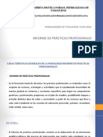 Informe de Practicas Profesionales Plan 2018 2