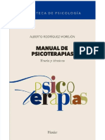 PDF Manual de Psicoterapias Teoria y Tecnicas Alberto Rodriguez Morejon PDF - Compress