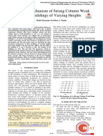 Collapse Mechanism of Strong Column Weak Beam Buildings of Varying Heights