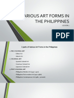 Various Art Forms in The Philippines L2