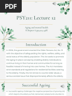 PSY211 Lecture 12