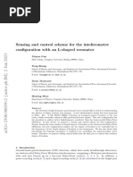 Sensing and Control Scheme For The Inteferometer Configuration With An L-Shaped Resonator