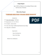 Consumer Behavior Towards Green Product 1