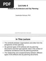 Lecture 4 - Enterprise Architecture and City Planning