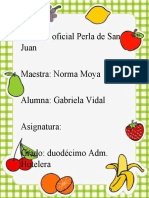 Informe de Frutas