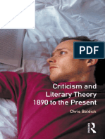 Criticism and Literary Theory 1890 To The Present (Chris Baldick)