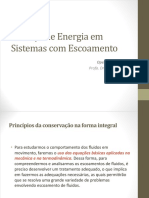 Balanço de Energia em Sistemas Com Escomento