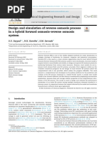 Design and Simulation of Reverse Osmosis Process in A Hybrid Forward Osmosis-Reverse Osmosis System