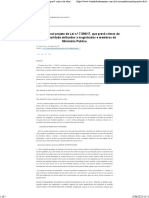 O Inconstitucional Projeto de Lei N.º 7.596/17, Que Prevê Crimes de Abuso de Autoridade Atribuídos A Magistrados e Membros Do Ministério Público