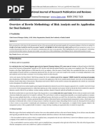 Overview of Bowtie Methodology of Risk Analysis and Its Application