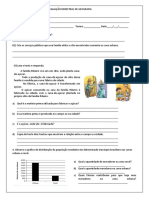 Avaliação Bimestral de Geografia 3º Bimestre