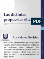 Distintas Propuestas Éticas