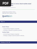 CSAW2016 SOS Virtual Machine Deobfuscation RThomas JSalwan