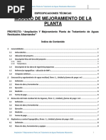 Modulo de Mejoramiento de La Planta: Especificaciones Técnicas