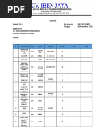 Invoice Cv. Iben Jaya