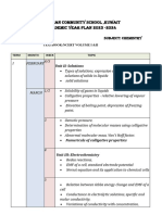 Chemistry Year Plan