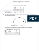 5054 Space Physics Practice Questions