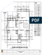 A B C D E F: Ground Floor Sewer Line Lay Out Plan