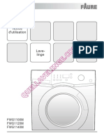 FAURE FWG1120M Lave Linge Notice