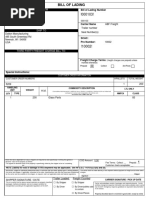 Bill of Lading