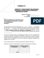 Formato F. - Solicitud de Medicamentos