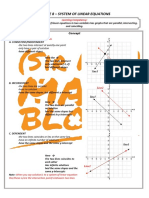 G8 Q1 System of Linear Equations 3.1