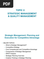 Topic 2 - Strategic Management and Quality Management