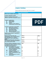 Supplier Questionnaire & Code of Conduct - For ENTITIE2