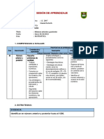 Sesión de Aprendizaje