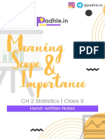 Padhle 11th - 2 - Meaning Scope and Importance - Statistics - Economics