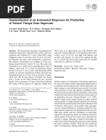 Standardization of An Economical Bioprocess For Production of Natural Vinegar From Sugarcane