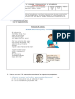 Prueba Poema Fábula Gue Gui Ce Ci Güe Güi Adaptada