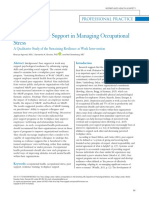 1 - The Role of Peer Support in Managing Occupational Stress