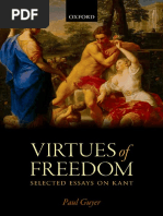 Guyer, Paul - Kant, Immanuel - The Virtues of Freedom - Selected Essays On Kant-Oxford University Press (2016)