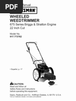 Craftsman-917.773762 - Wheel Weedtrimmer