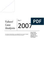 Yahoo Case Analysis