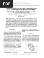 Anomalous Effect of Porosity