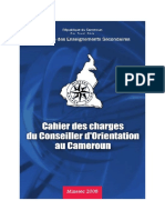 CAHIER DE CHARGES CPOSUP - Mbogondi